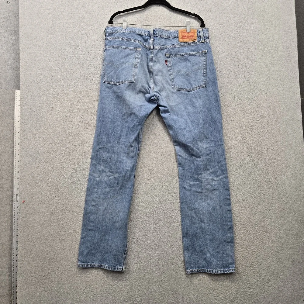 Levi's 513 Men Jeans 36X32 Light Blue Denim Slim Straight 30